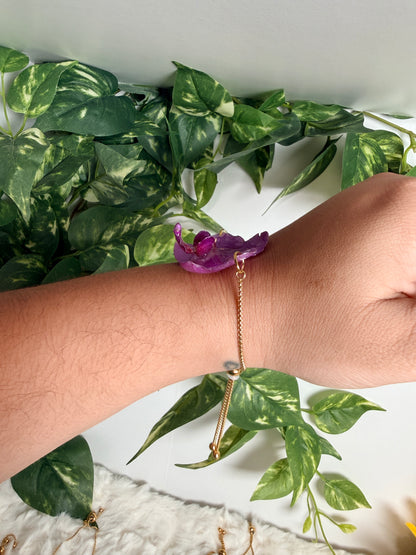 Baby orchid bracelet