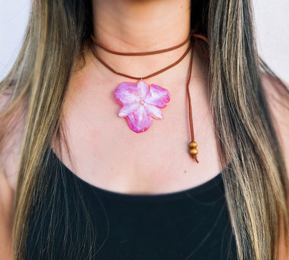 Purple Orchid Phalaenopsis choker