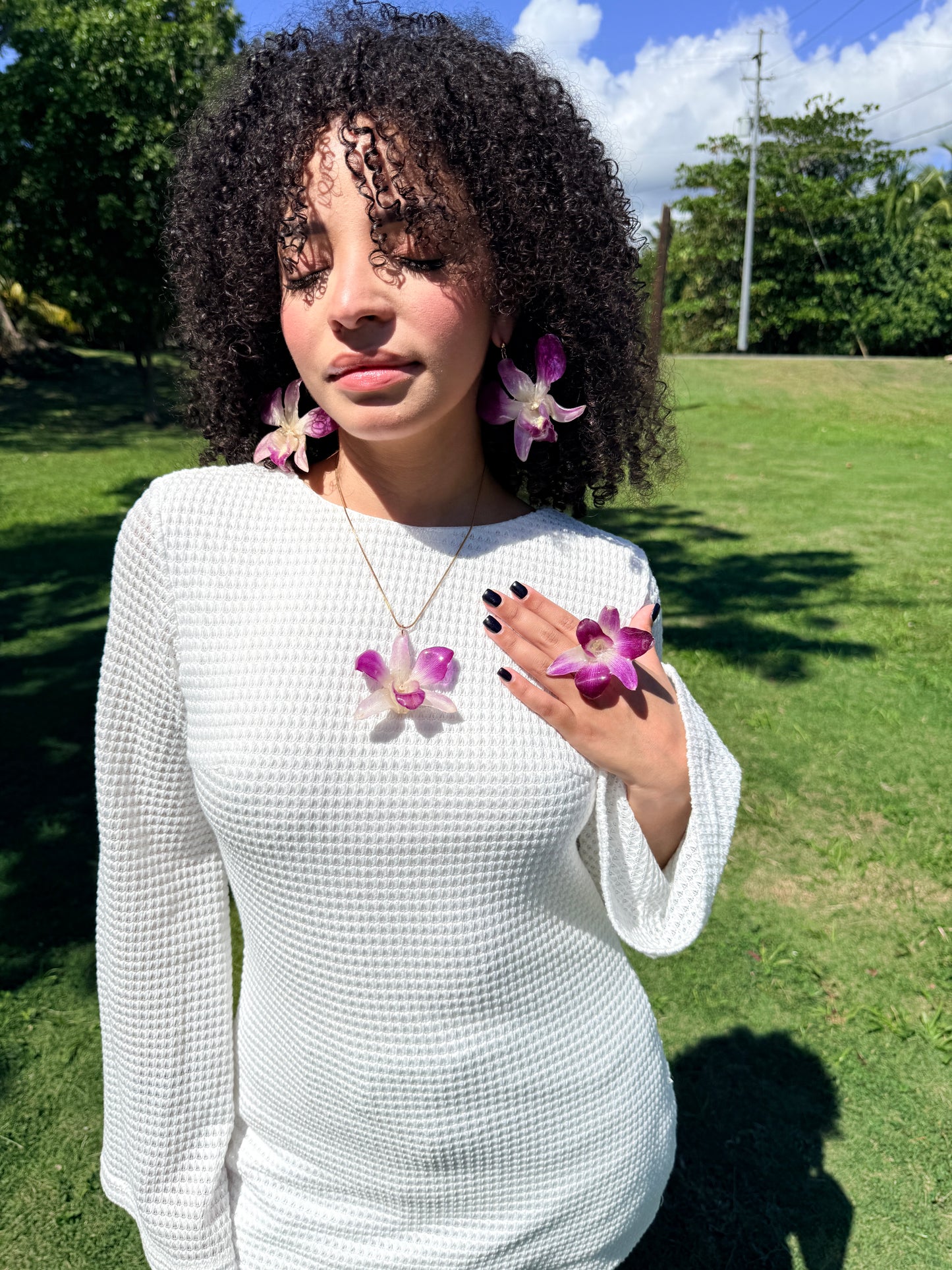 Dendrobium Orchid floral  Set