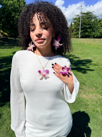 Dendrobium Orchid floral  Set