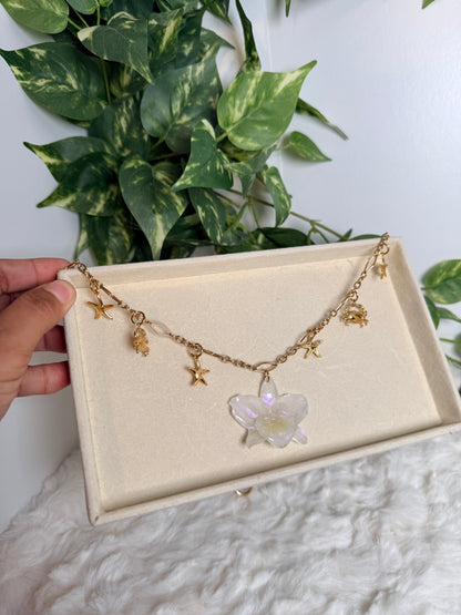 Pearl Tide Charm Necklace