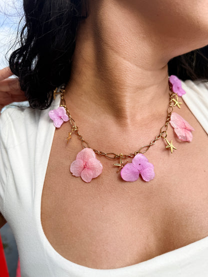 Hydrangea Shore | 2-in-1 Necklace & Waist Chain