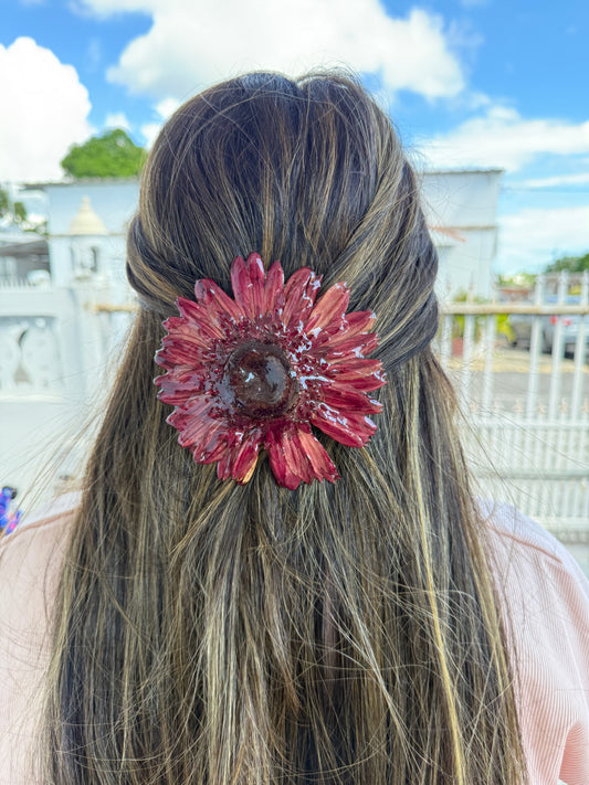 Big gerbera Hair clip