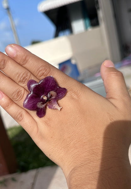 Purple Orchid ring