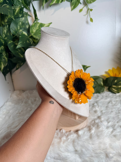 Sunflower Statement Bloom Necklace 🌻