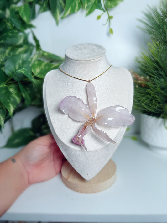 Cattleya Orchid necklace