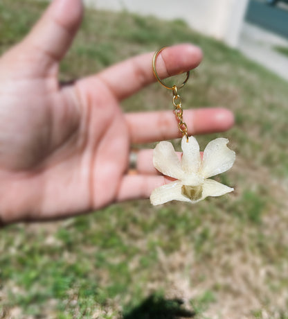 Orchid Keychain