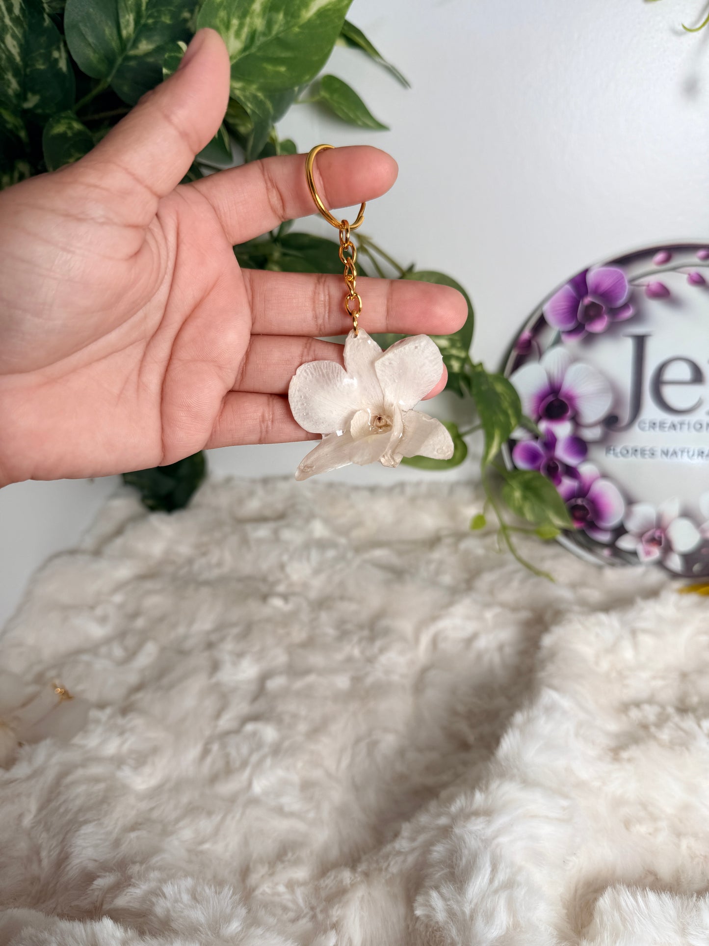 Flowers keychain
