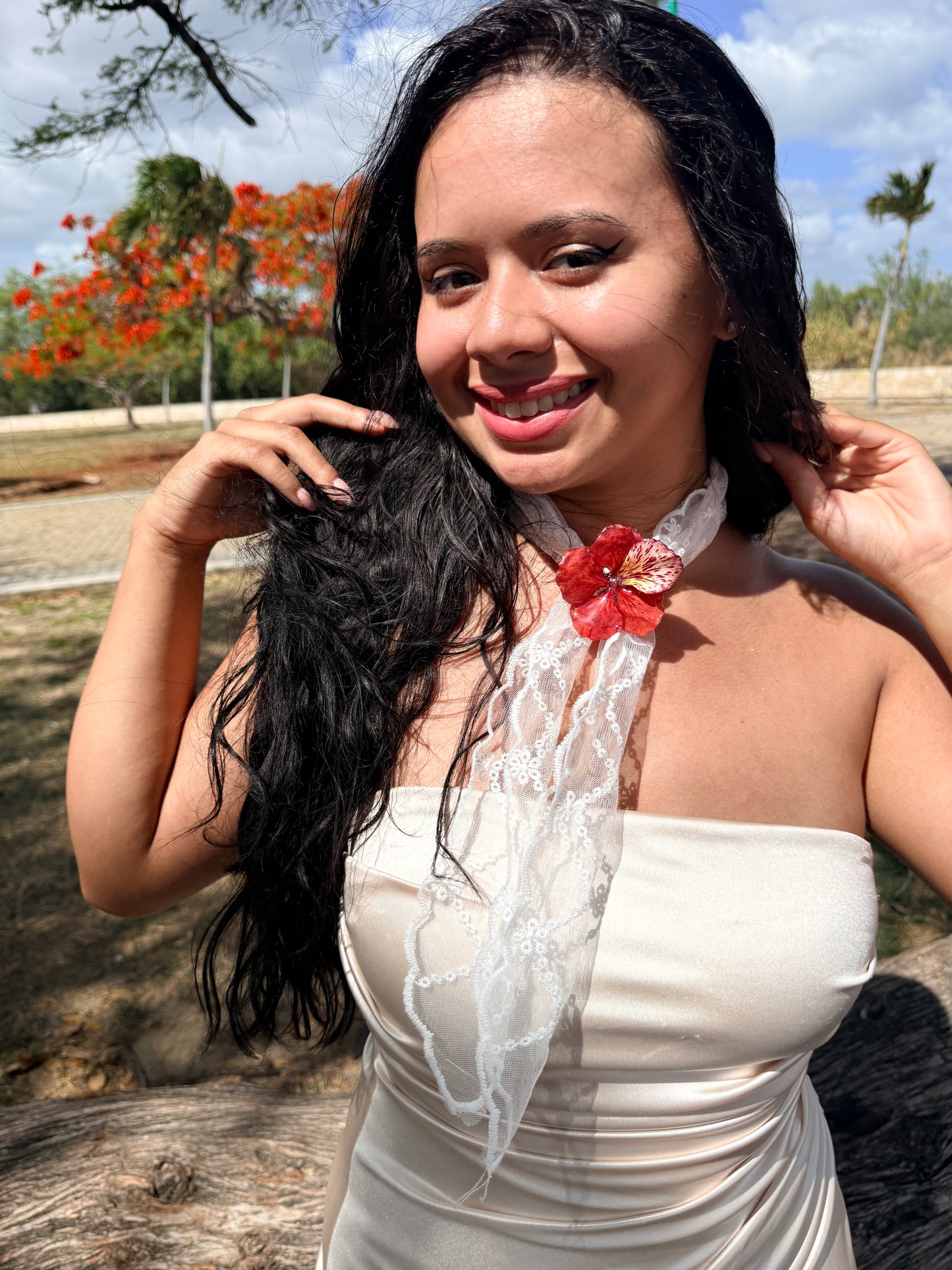 Flamboyán Lace Scarf