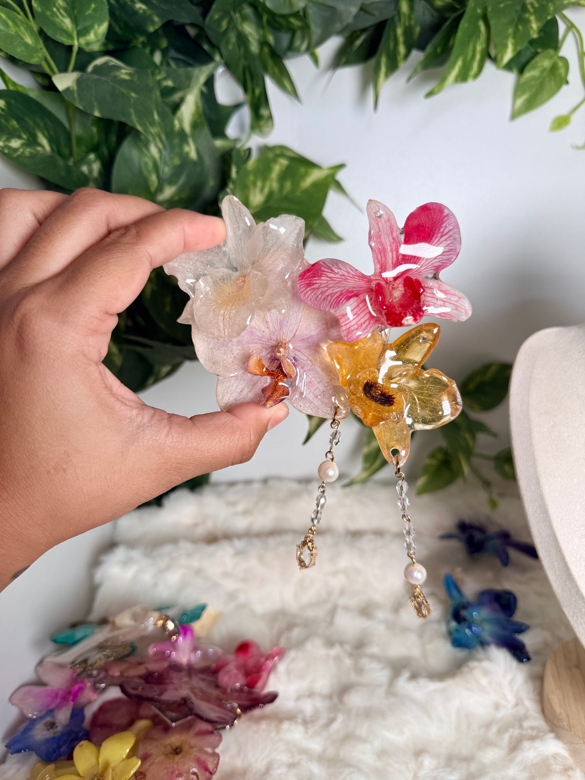 Orchid Blush Garden Hair Clip