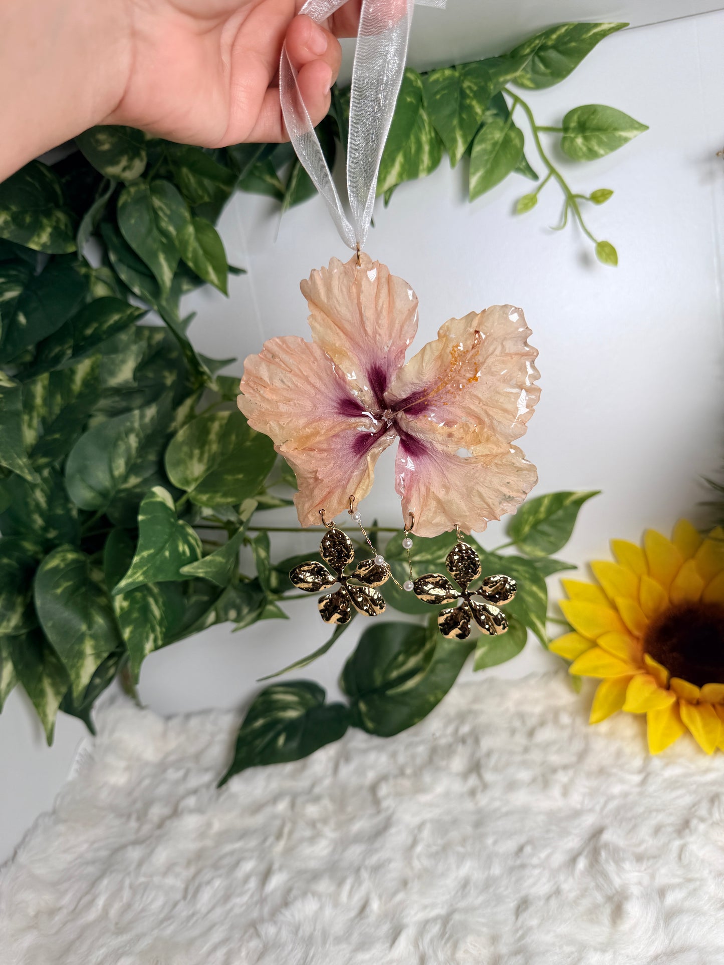 Golden Petal Exotic Poppy Hanging