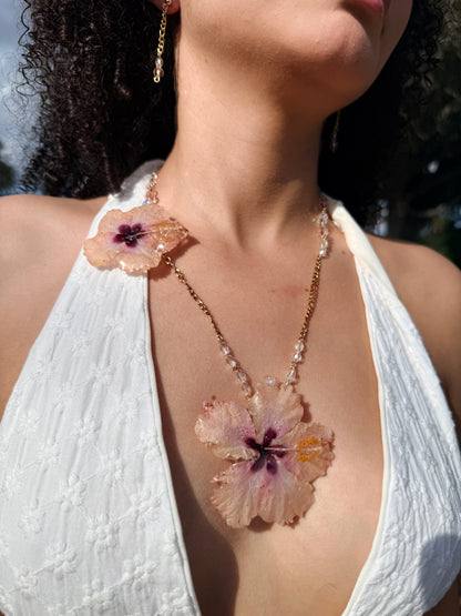 Hibiscus Blush Duo Necklace