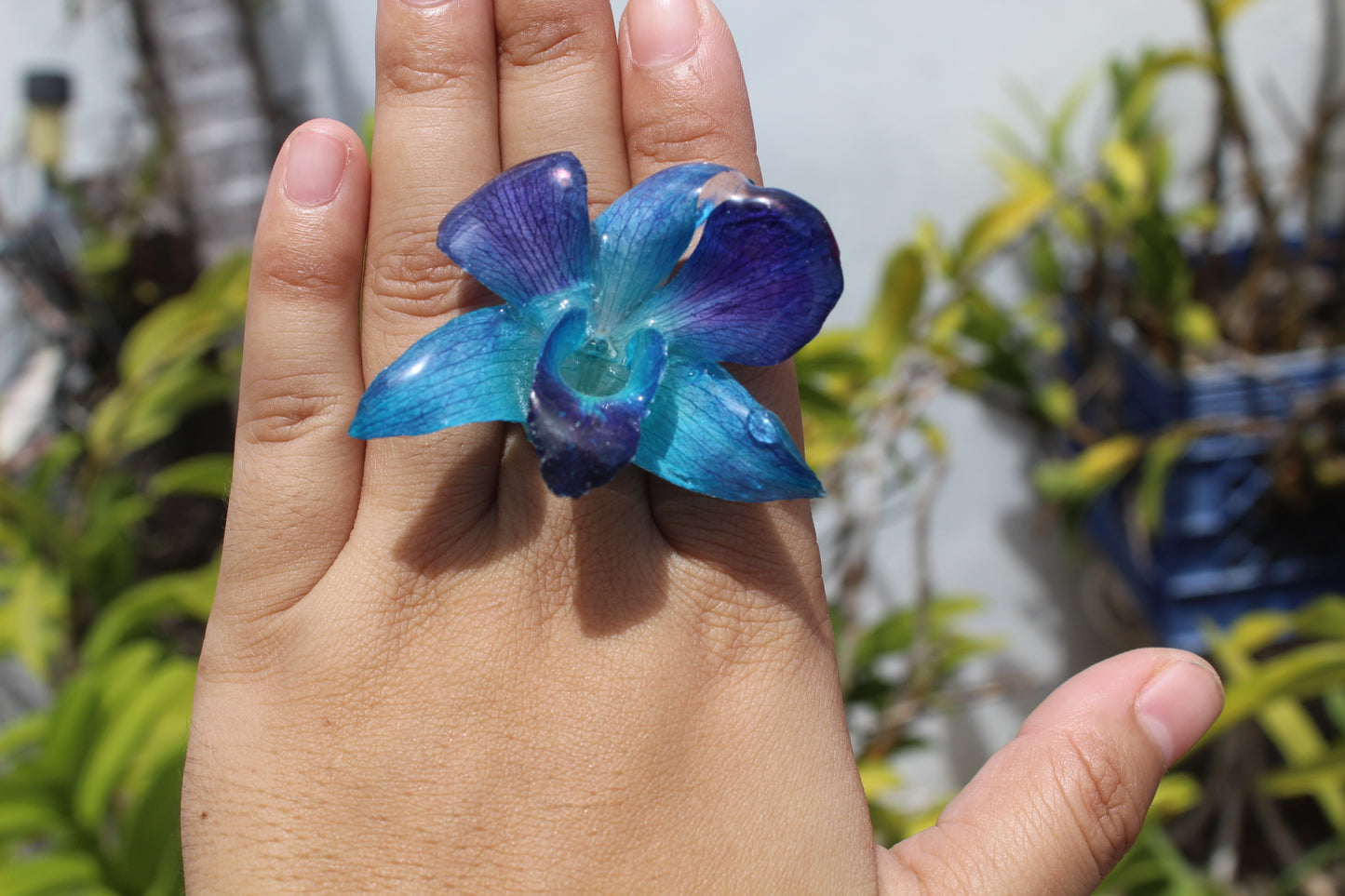 Blue Orchid ring