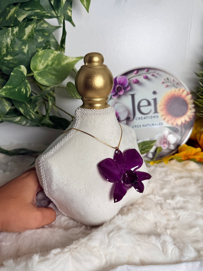 Royal Velvet Dendrobium Necklace