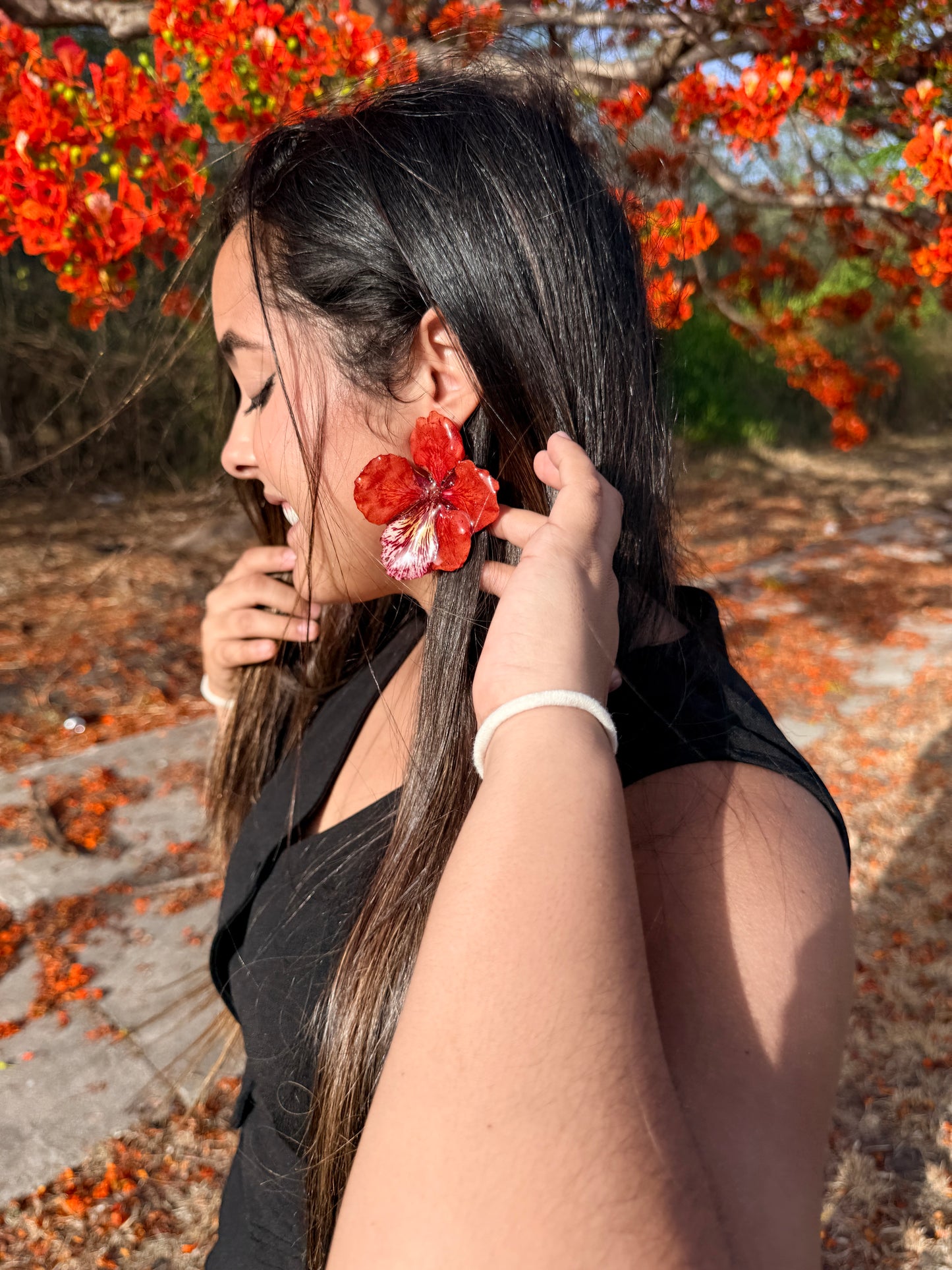 Flamboyant Blaze Stud Earrings