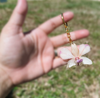 Orchid Keychain