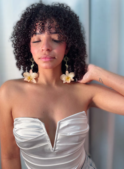 Pinky Dendrobium tulipán earings