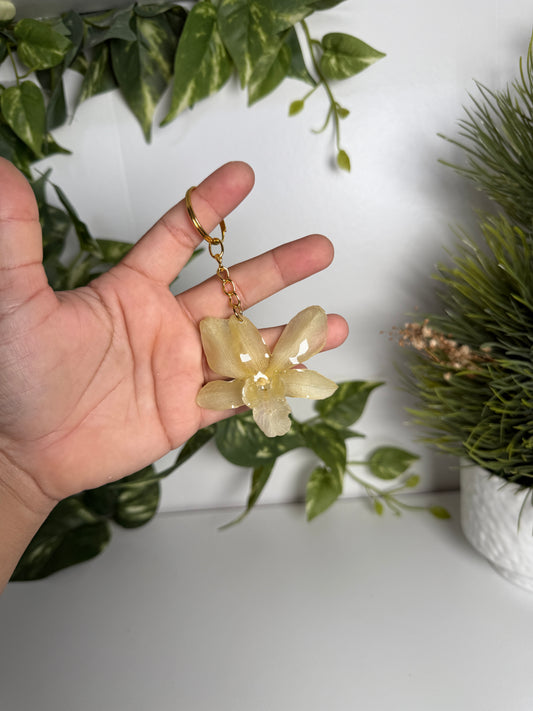 Orchid Keychain