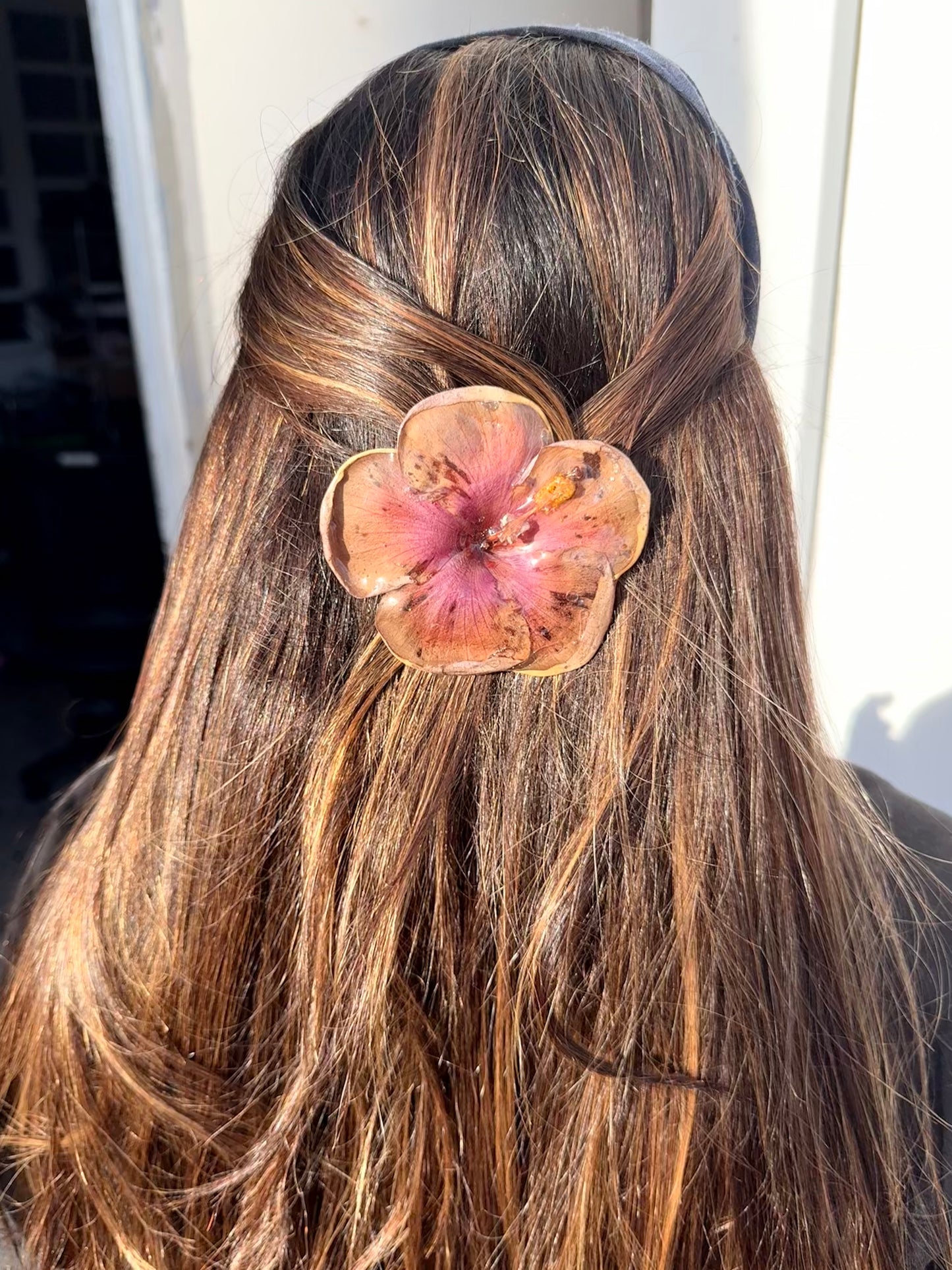 Sunset Poppy 2-in-1 Statement Necklace/hairclip