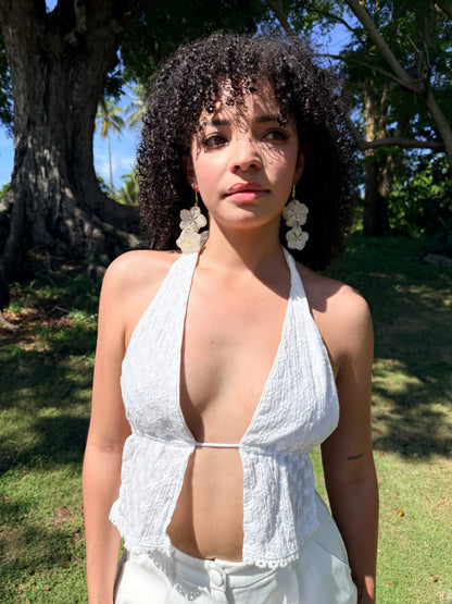 Ivory Coastal Duo Earrings