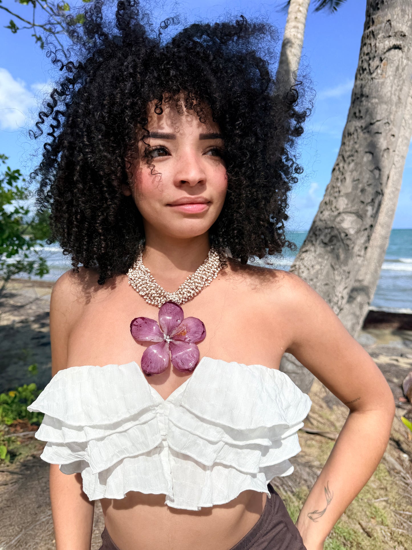 Blush Poppy Statement Necklace
