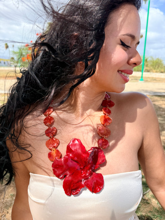 Amapola de Flamboyán Necklace