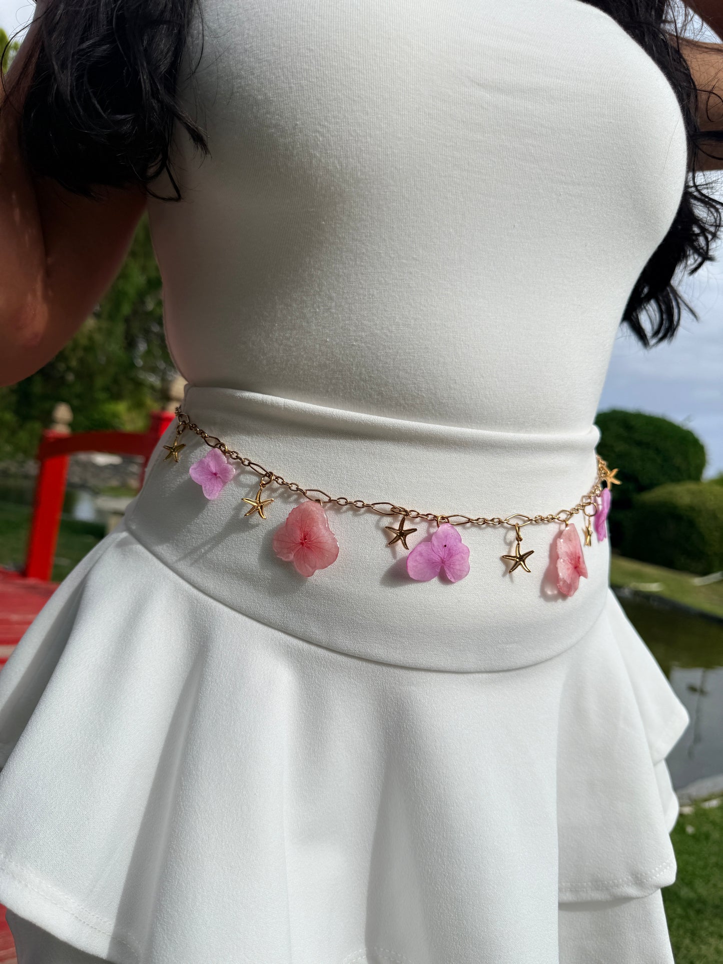 Hydrangea Shore | 2-in-1 Necklace & Waist Chain