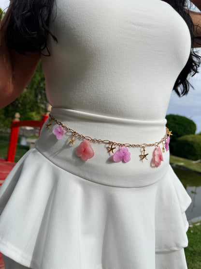 Hydrangea Shore | 2-in-1 Necklace & Waist Chain