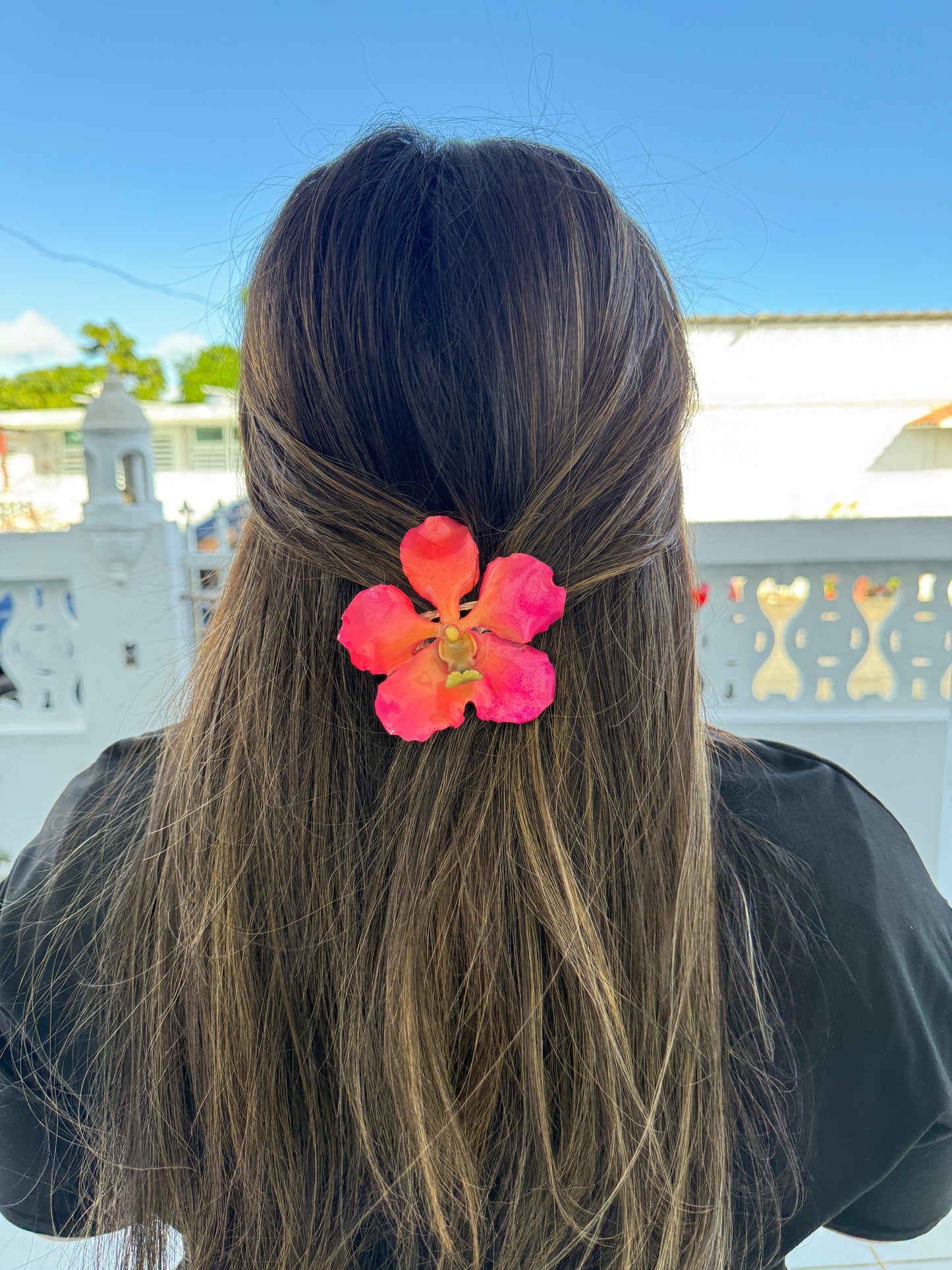 Pink Vanda Orchid Hair clip