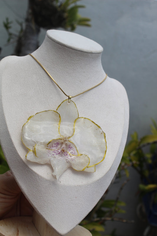 Big Phalaenopsis Orchid necklace