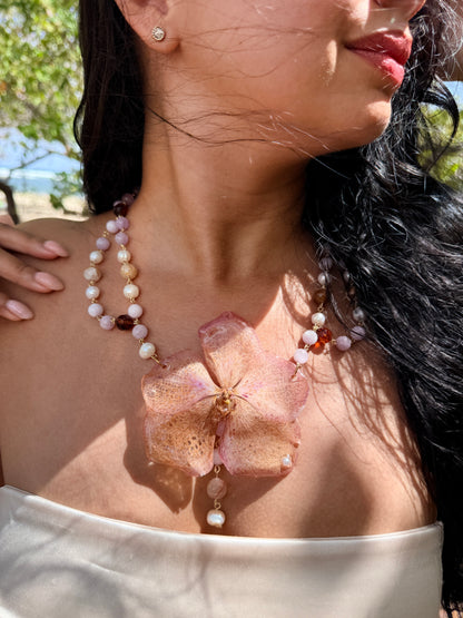 Vanda Blush Pearl Necklace