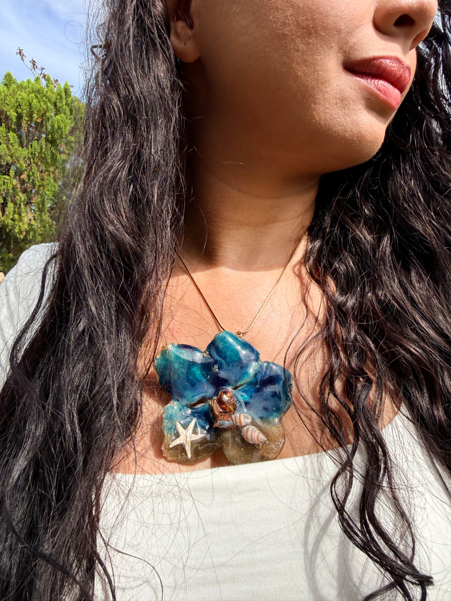 Ocean Orchid | Statement Necklace