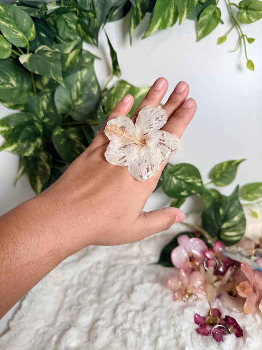 Pearl Poppy Ring