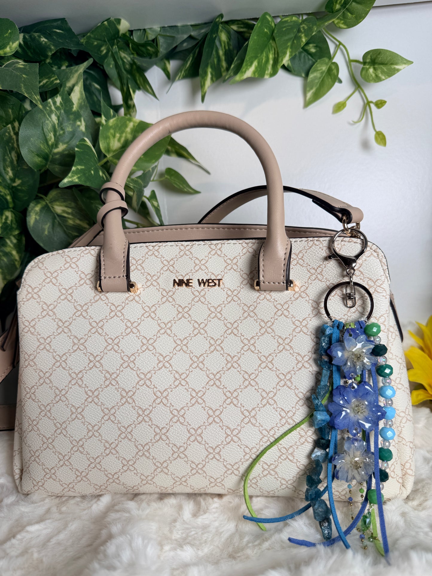 Delphinium Cascade Bag Charm