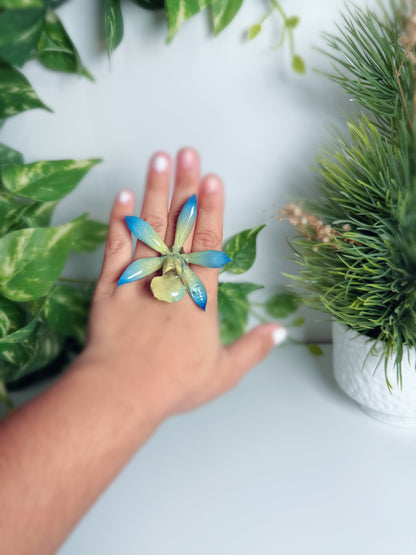 Cattleya orchid ring