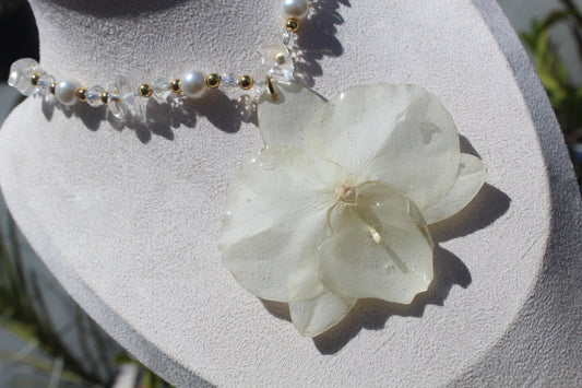 White Phalaenopsis Fairy necklace