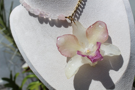 VIP Dendrobium Orchid necklace