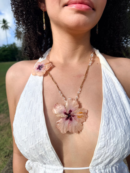 Hibiscus Blush Duo Necklace