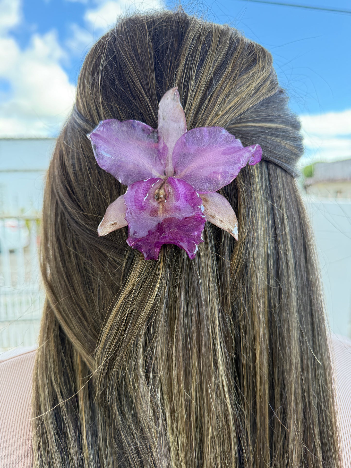 Cattleya Orchid Hair clip