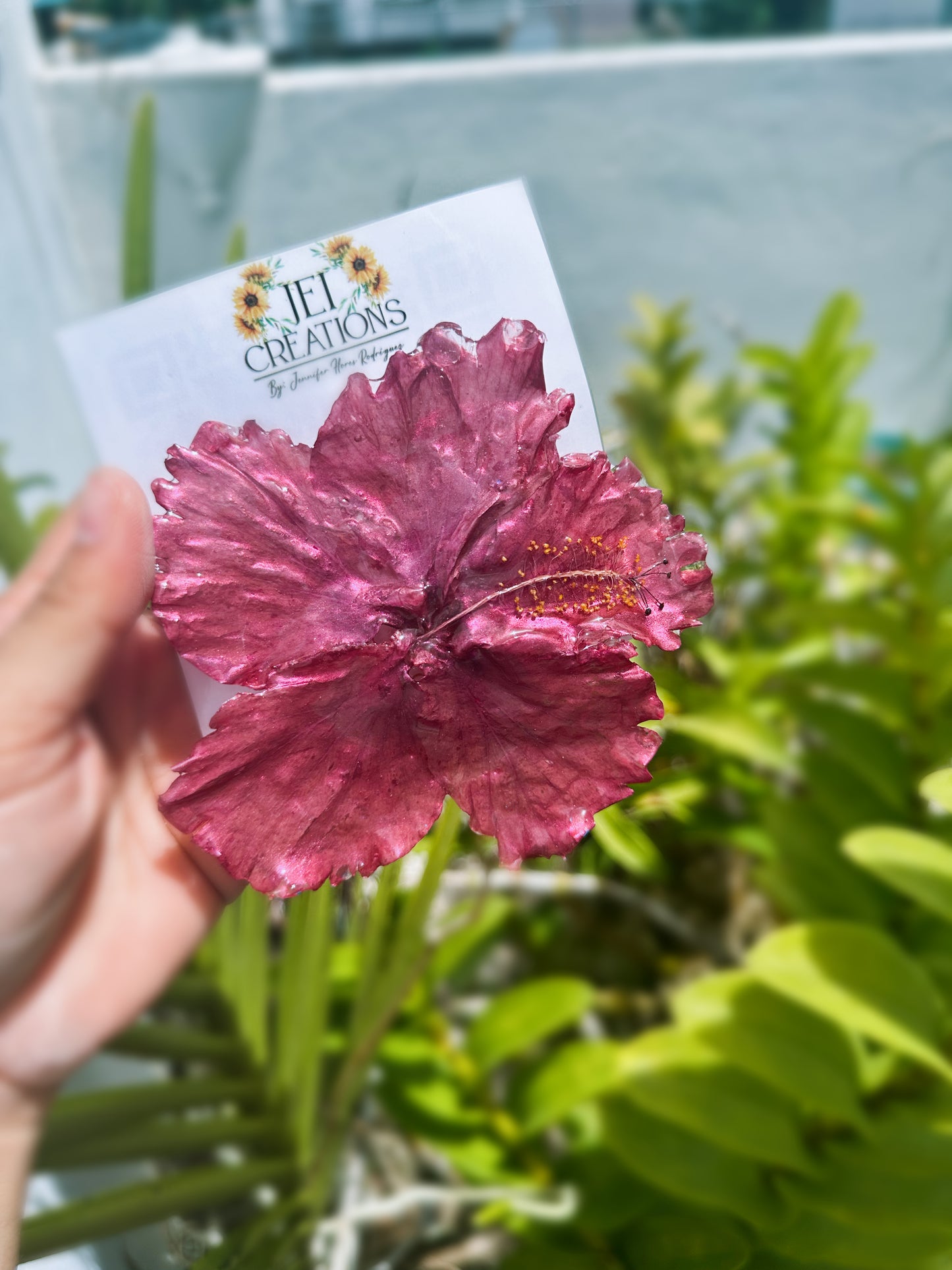 Amapola hair clip(Hibiscus)🌺