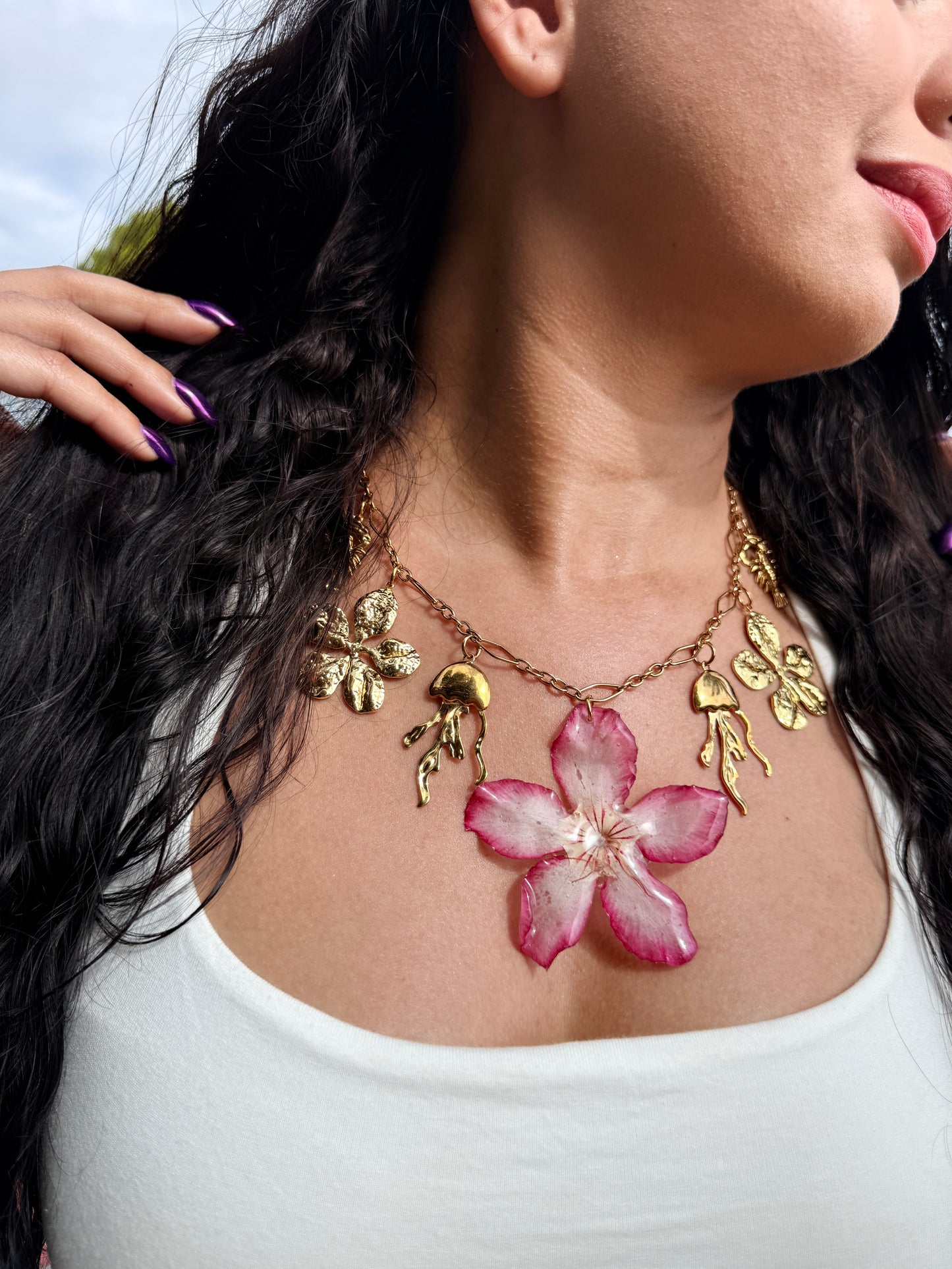 Golden Tide Charm Necklace