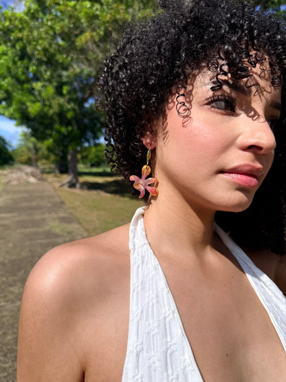 Extra Mini Orchid Earrings