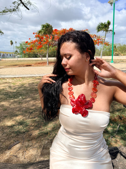 Amapola de Flamboyán Necklace