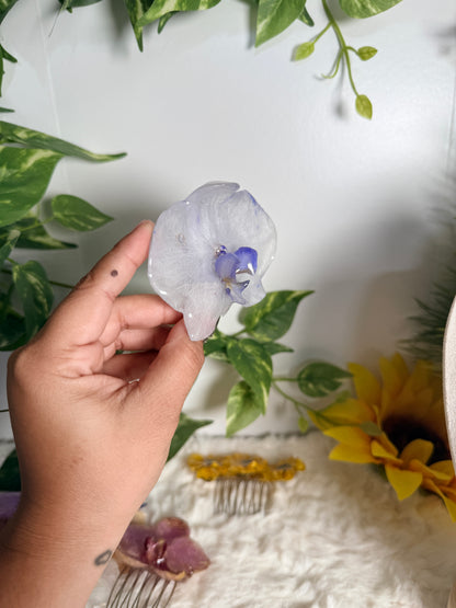 Purple Whisper Orchid Hair Comb