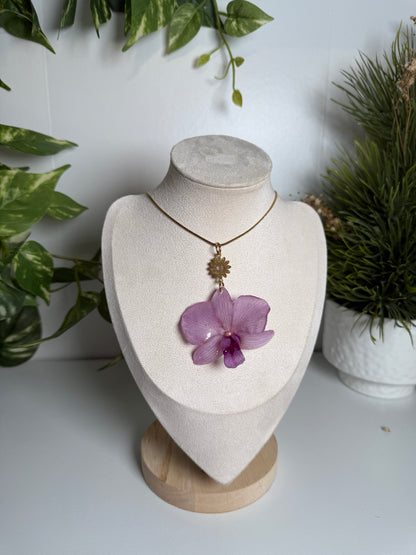 Dendrobium Orchid  necklace