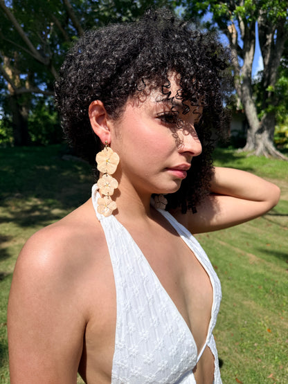 Ivory Coast Flower Earrings
