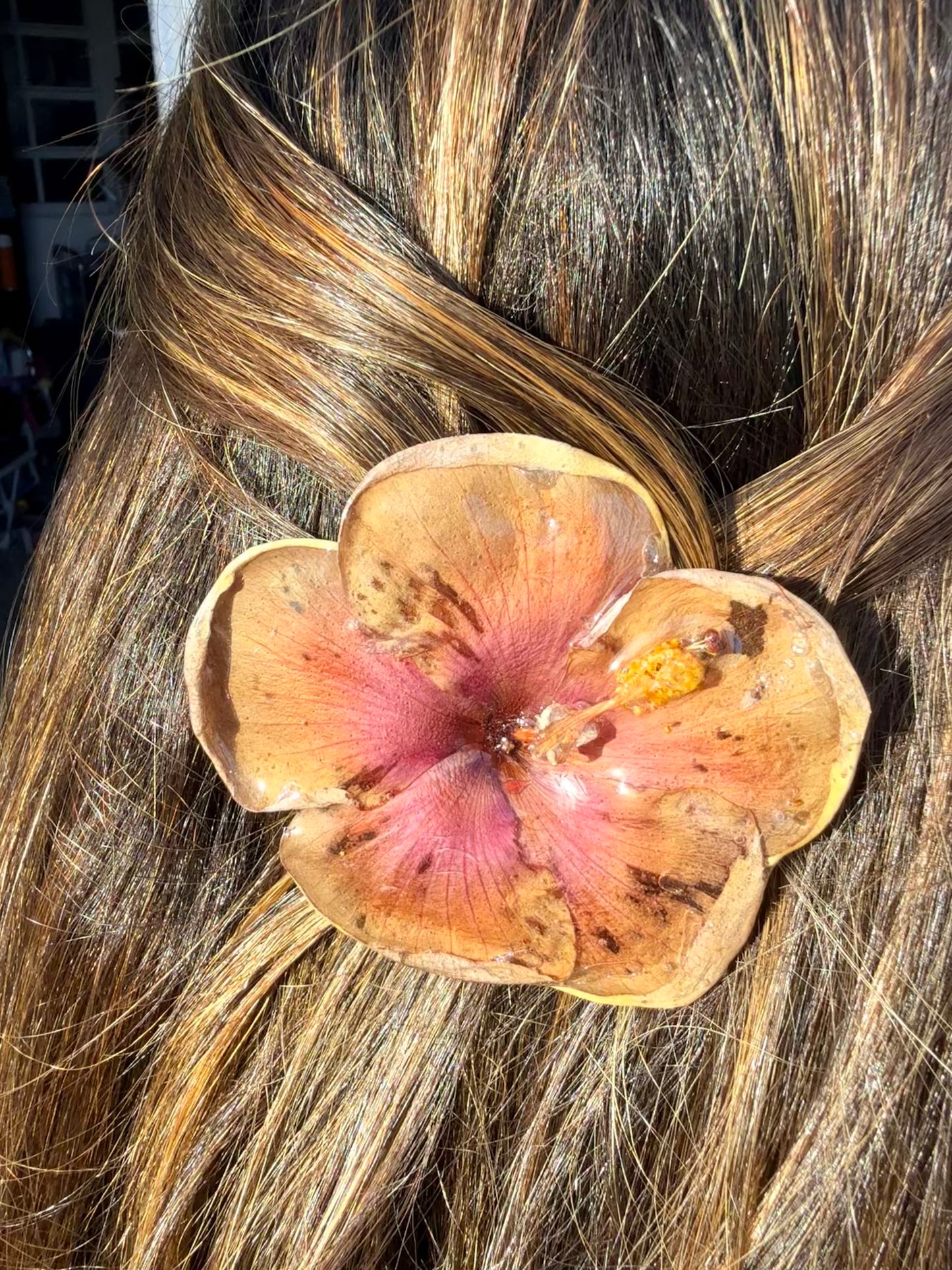 Sunset Poppy 2-in-1 Statement Necklace/hairclip