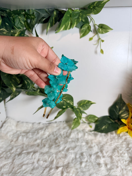Turquoise Hydrangea Crown