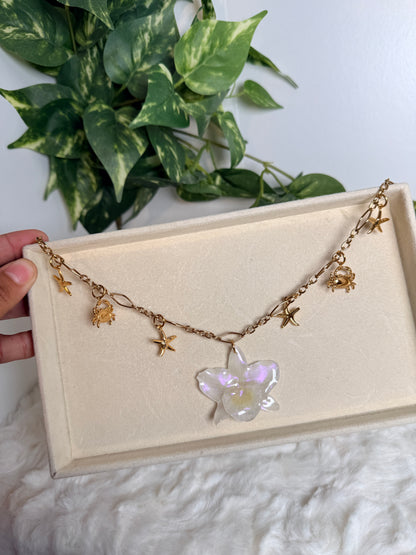 Pearl Tide Charm Necklace