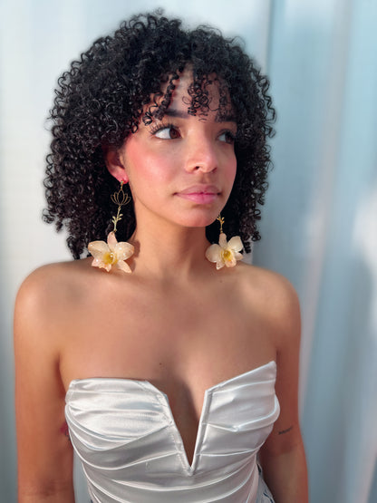 Pinky Dendrobium tulipán earings